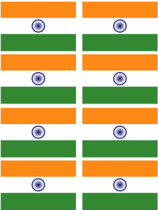 INDIAN Body Flag 7.6 cm x 11.4 cm by LazyChunks