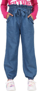 KUNZIE Jogger Fit Girls Blue Jeans