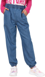 KUNZIE Jogger Fit Girls Blue Jeans