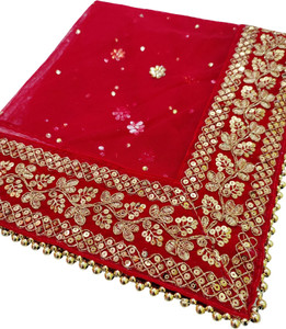 Navti Creations Net Embroidered Women Dupatta