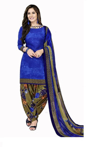 MUKTIDATA Crepe Floral Print, Printed Salwar Suit Material