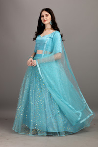 Webric Embellished, Self Design Semi Stitched Lehenga Choli