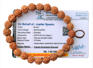 jupiter speaks Rudraksha Bracelet