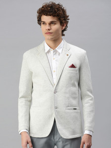 SHOWOFFFF Solid Single Breasted Casual Men Blazer