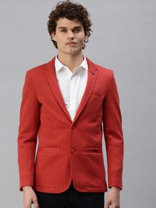SHOWOFFFF Solid Single Breasted Casual Men Blazer