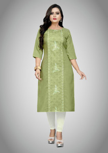 VIVIDH CREATIONS Women Embroidered A-line Kurta