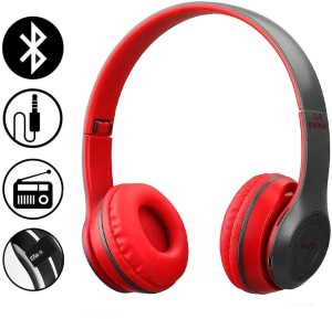 Techobucks HD Bass 12Hrs Playtime Bluetooth Wireless Neckband headphone Earphone headset MP4 Player
