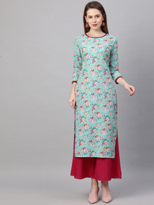 Gosriki Women Printed Straight Kurta