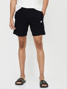 MAX Solid Men Dark Blue Night Shorts