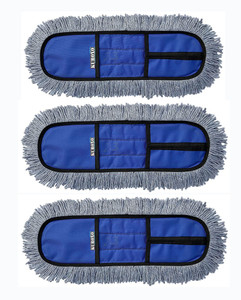 KUROXO Microfiber Wet and Dry Mop Refill Pads for 18 inch mop only (Pack of 3 Pcs) Wet & Dry Mop