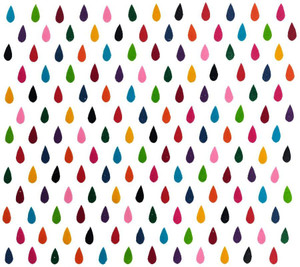 Comet Busters Basic Tear Drop Multicolor Velvet Bindis (7mm) (BIN1734) forehead Multicolor Bindis