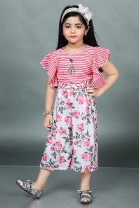 Barkat Floral Print Girls Jumpsuit