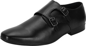 SeeandWear Leather Double Monk Monk Strap For Men
