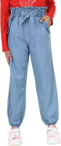 KUNZIE Jogger Fit Girls Blue Jeans