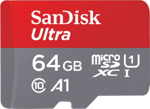 SanDisk SDSQUAB-064G-GN6MN Ultra 64 GB MicroSDXC Class 10 140 MB/s  Memory Card Compatible with Camera, Computer, Gaming Console, Mobile, Tablet