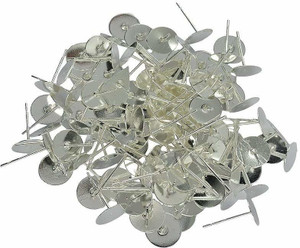 नवजही Earring Backpush Backs Stoppers Bullet Clutch Portable Flat pad Stoppers 25pcs