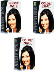 COLOR MATE Hair Cream , Natural Black