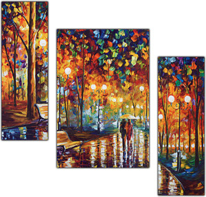 pnf Poster And Frame Hand Painted Landscape Scenery MDF Painting | Decoration Item Digital Reprint 18 inch x 12 inch Painting