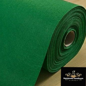 Ra handloom carpet Green Synthetic Carpet