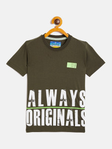 DUKE Boys Typography Cotton Blend Regular T Shirt