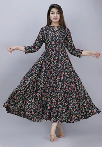 NEKU Women Printed Anarkali Kurta