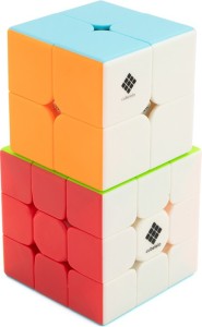 Cubelelo Drift 2x2 & 3x3 Cube Combo (Stickerless) Speedcube Highspeed Magic Cube Puzzle