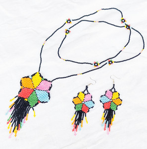 Lifefashion Glass Multicolor Jewellery Set