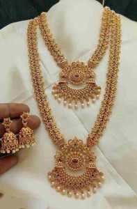 Laforword Brass Gold-plated Gold Jewellery Set