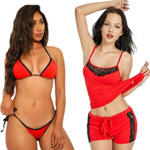 Newba Bikni Set Solid Women Swimsuit