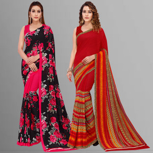 Anand Sarees Floral Print Daily Wear Georgette Saree