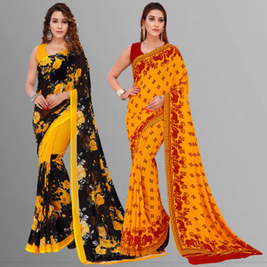 Anand Sarees Floral Print Daily Wear Georgette Saree