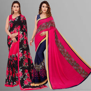 kashvi sarees Floral Print Daily Wear Georgette Saree