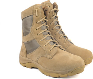 XHUGOY XHUGOY DB-2 CHAIN TAN/BK SUEDE Genuine Leather Military Men's Desert Boots Boots For Men