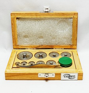 Comet Physical Weight Box 1mg-100gm Brass Weights Weight Box
