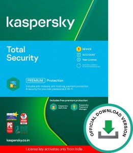 Kaspersky 1 PC 1 Year Total Security (Email Delivery - No CD)