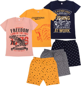 fasla Boys Casual T-shirt Shorts