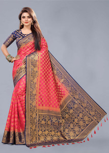 BHUVA BROTHERS Self Design Banarasi Cotton Silk Saree