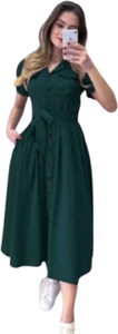 GUFRINA Women Solid Anarkali Kurta