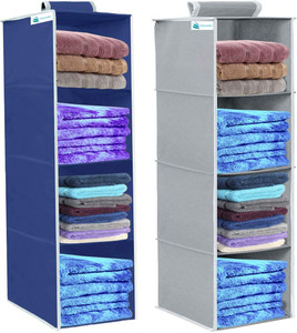 Unicrafts 4 Section Closet Organizer - Hanging Shelves Closet Organizer