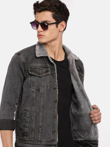 VOXATI Full Sleeve Dyed/Ombre Men Denim Jacket