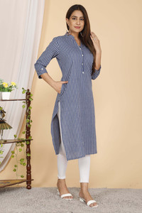Neerupam Collection Women Self Design Straight Kurta