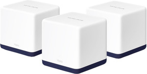 Mercusys Halo H50G(3-pack) Mesh Router 2.4 GHz, 5 GHz 1900 Mbps Wifi Speed Dual Band Internal Antenna Ethernet (Cable Broadband)