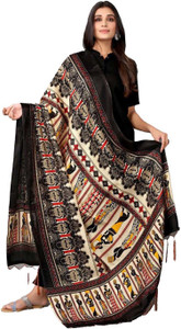 Spacekart Silk Blend Printed Women Dupatta