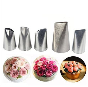 kyamison rose petal nozzle set Stainless Steel Petal Icing Nozzle