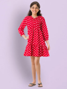 Uptownie Lite Girls Midi/Knee Length Casual Dress