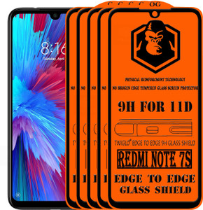 TWIGLO Edge To Edge Tempered Glass for REDMI NOTE 7S