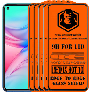TWIGLO Edge To Edge Tempered Glass for INFINIX HOT 10