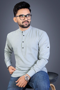 Nofilter Men Solid Straight Kurta
