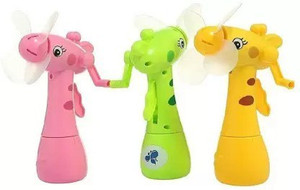 3 Jokers Portable Hand Mist Spray Fan Toy with Water Tank for Kids