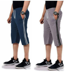 Sathvik Tex Striped Men Three Fourths